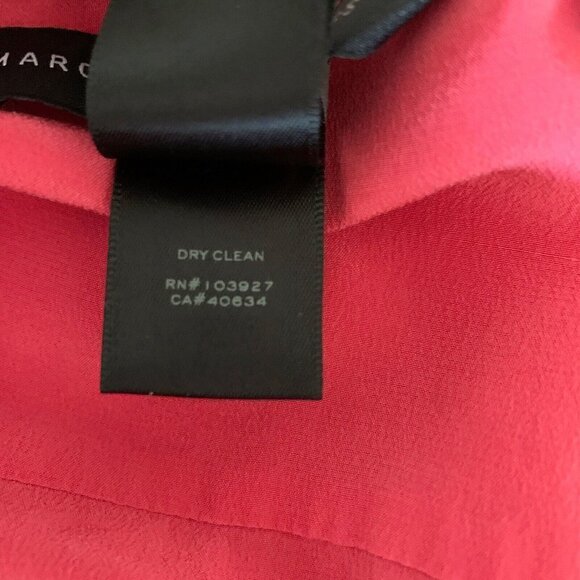 Marc by Marc Jacobs Neon Pink Button Front Silk Blouse XS - Picture 7 of 8